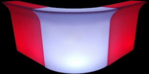 Illuminated LED Drinks Bar Hire in London